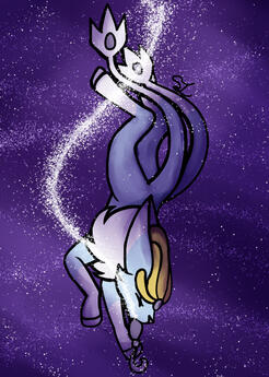 1 character, simple background, blended shading
